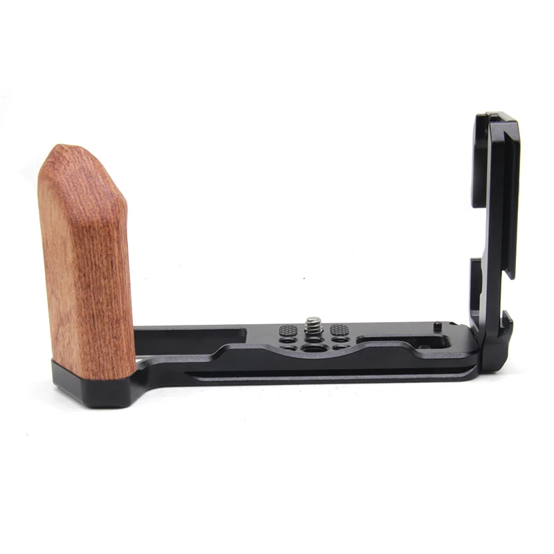 For Fuji XT4 grip fast loading plate L cold boot expanding stent accessories XT4 wooden handle base  camera clamp