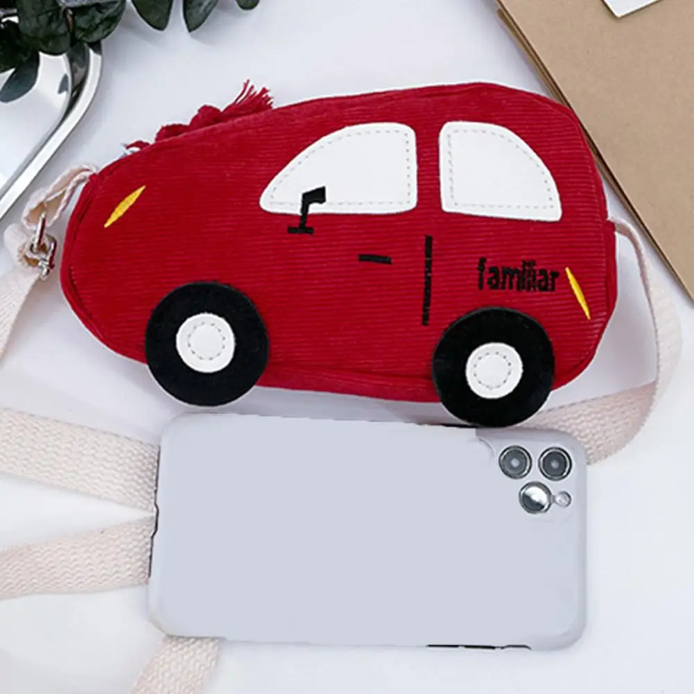 Mini Bolso Bandolera de Moda para Niños y Niñas, Bolso de Hombro con Diseño de Coche, Monedero Pequeño con Diseño de Cerdo de Dibujos Animados