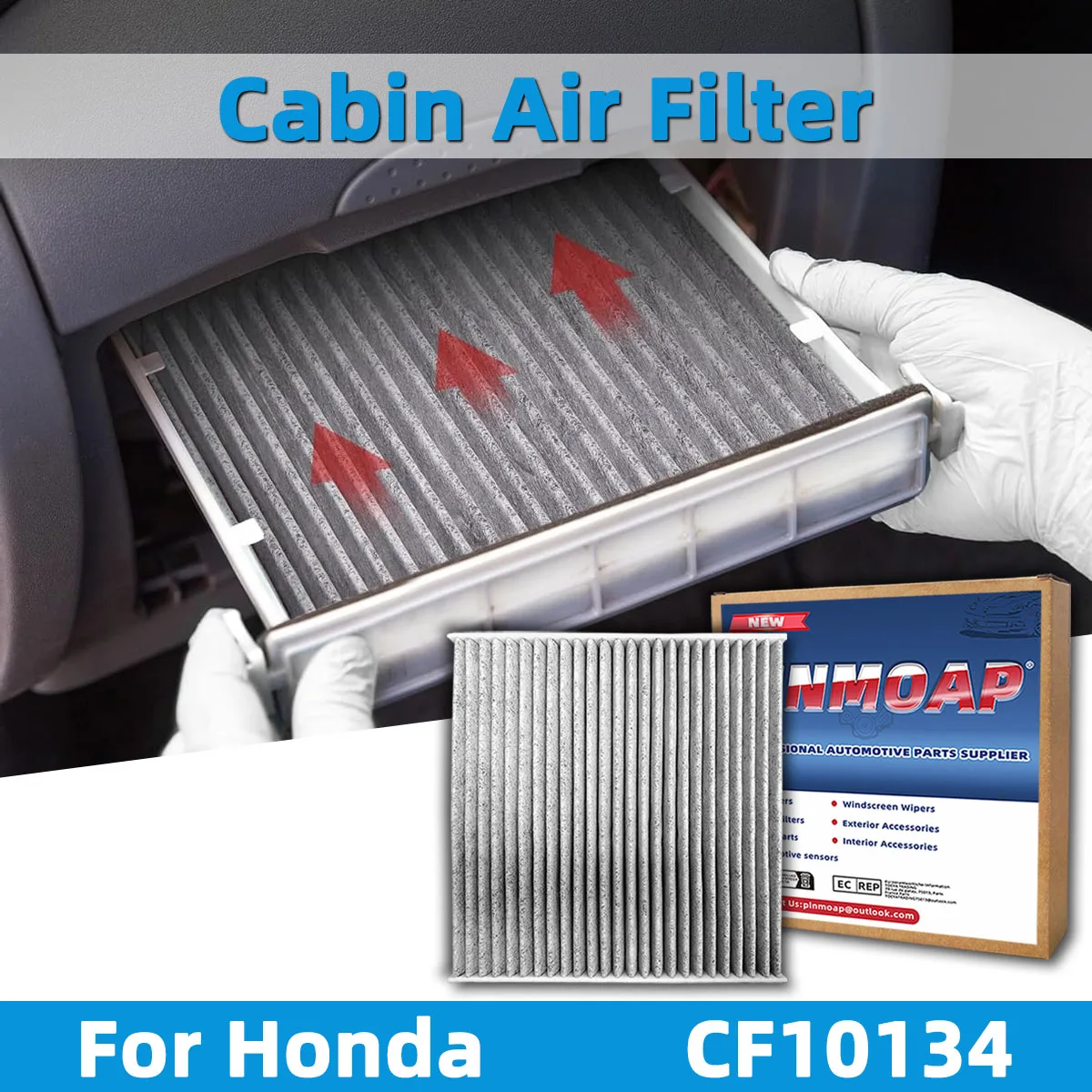 1/2/5P Automotive Air Conditioning Filter Cf10134 Activated Carbon Filter Suitable For Honda Vehicle Air Filter Automotive Parts
