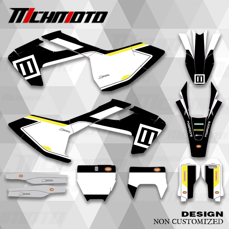 

MCHMFG новый стиль графические наклейки комплект наклеек для Husqvarna 2016 2017 2018 TC FC TX FX FS 2017 2018 2019 TE FE 125 250 450