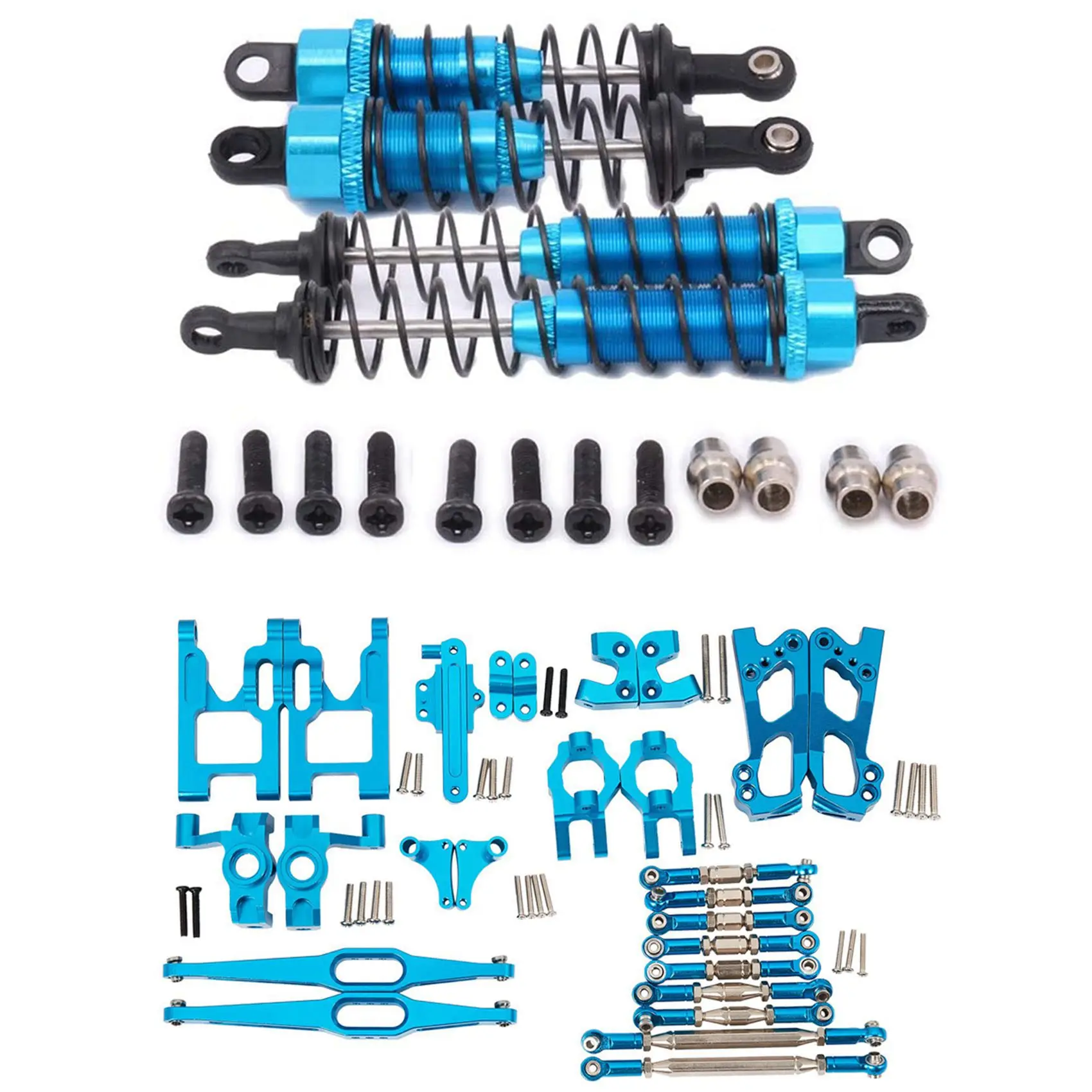 

A13Q-1 Set 12428 12423 Upgrade Accessories Kit & 1 Set Metal Oil Filled Front And Rear Shock Absorber For 1/12 Wltoys