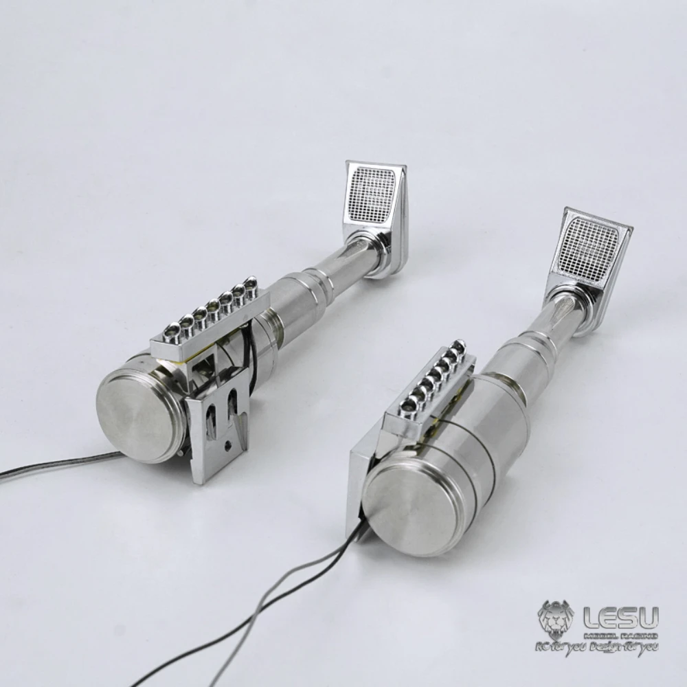 メタルエアフィルターLEDデイライトLESU RCパーツ 1/14 タミヤ キングホーラー グローブライナー グランドホーラー モデルRCトラクタートラック用