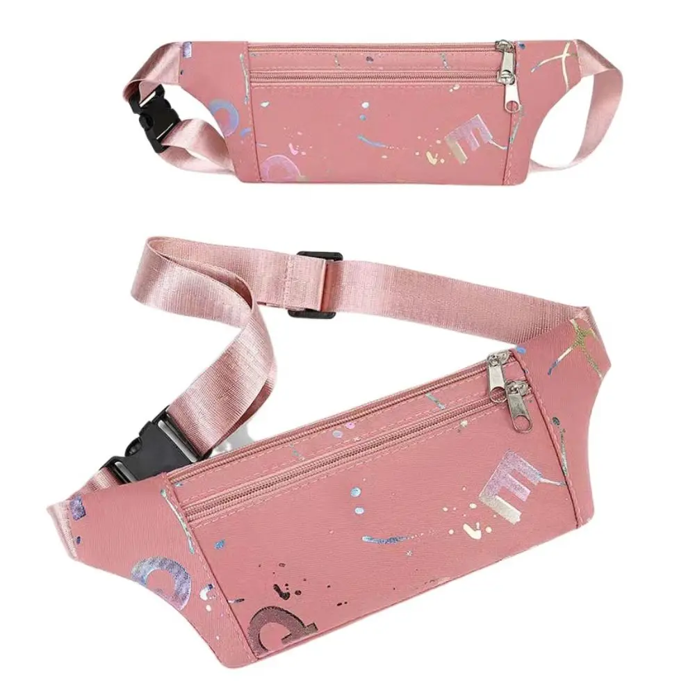 Регулируемая лоскутная нейлоновая нагрудная сумка в корейском стиле на молнии, спортивная поясная сумка, сумка через плечо, парусиновая сумка через плечо, дорожная сумка