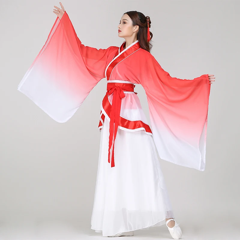 Retro style women's clothing, ancient Hanfu improvement, student Chinese style suit