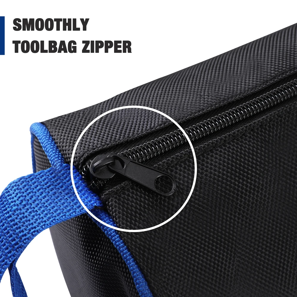 WORKPRO Zipper Tool Bag Utility Tool Pouch Storage Men Portable Handbag Solid Large Capacity Foldable