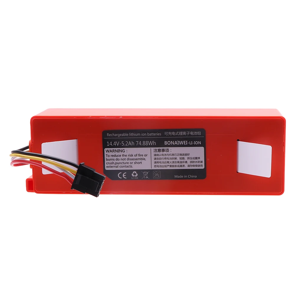 New 14.4V 5200mAh Li-ion Battery Replacement for XIAOMI ROBOROCK Vacuum Cleaner S50 S55 S60 S65 S5MAX S6 S7 Q5 Q7 MAX S7 MAXV