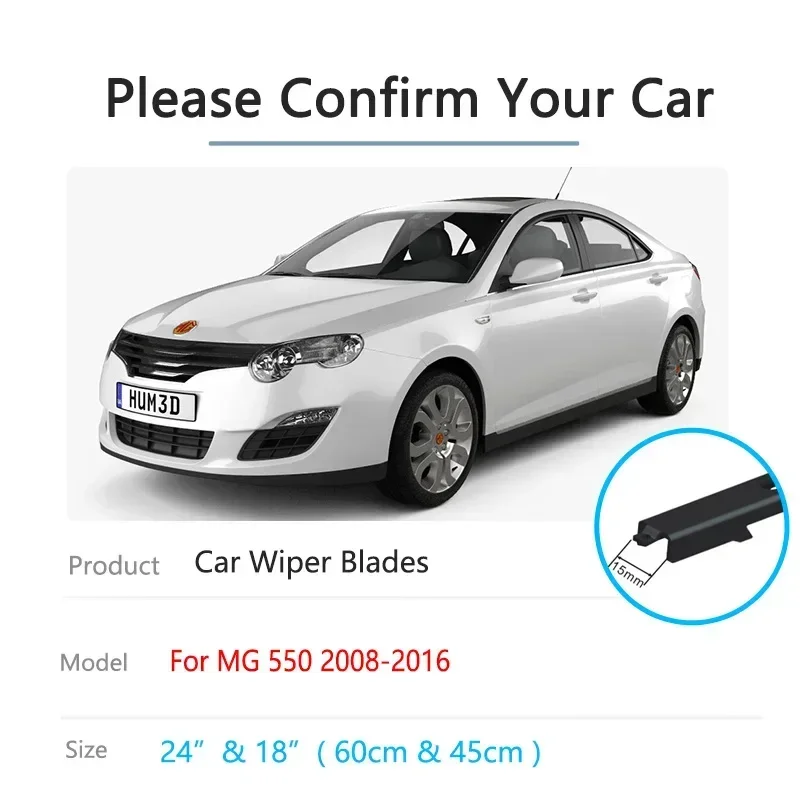 For Roewe MG 550 MG6 2008~2016 Front Car Wiper Blades Brushes Cutter Accessories Windscreen Window 2418 High Quality