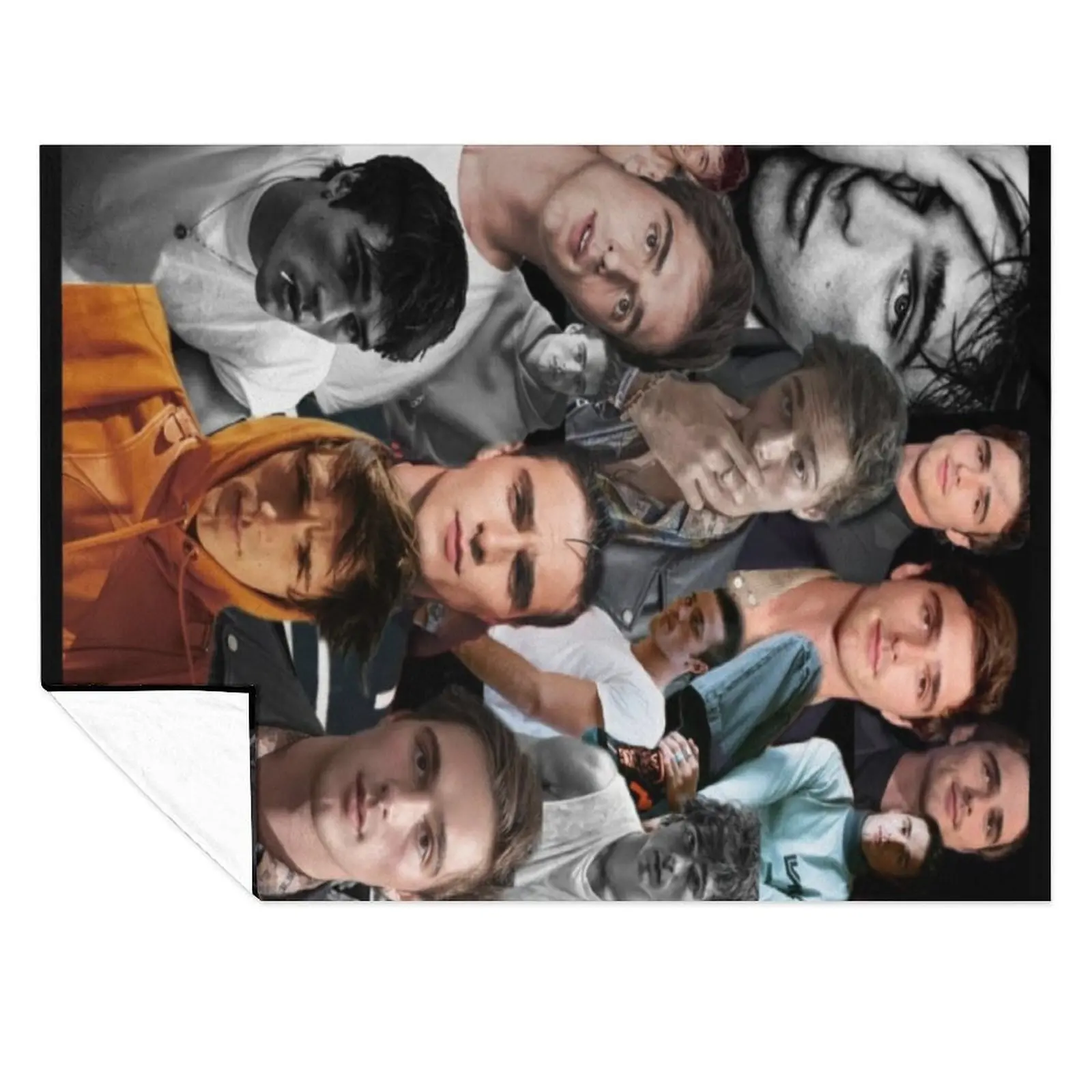 

Jacob Elordi Editing Throw Blanket Decorative Sofas Personalized Gift Thermals For Travel For Decorative Sofa Blankets