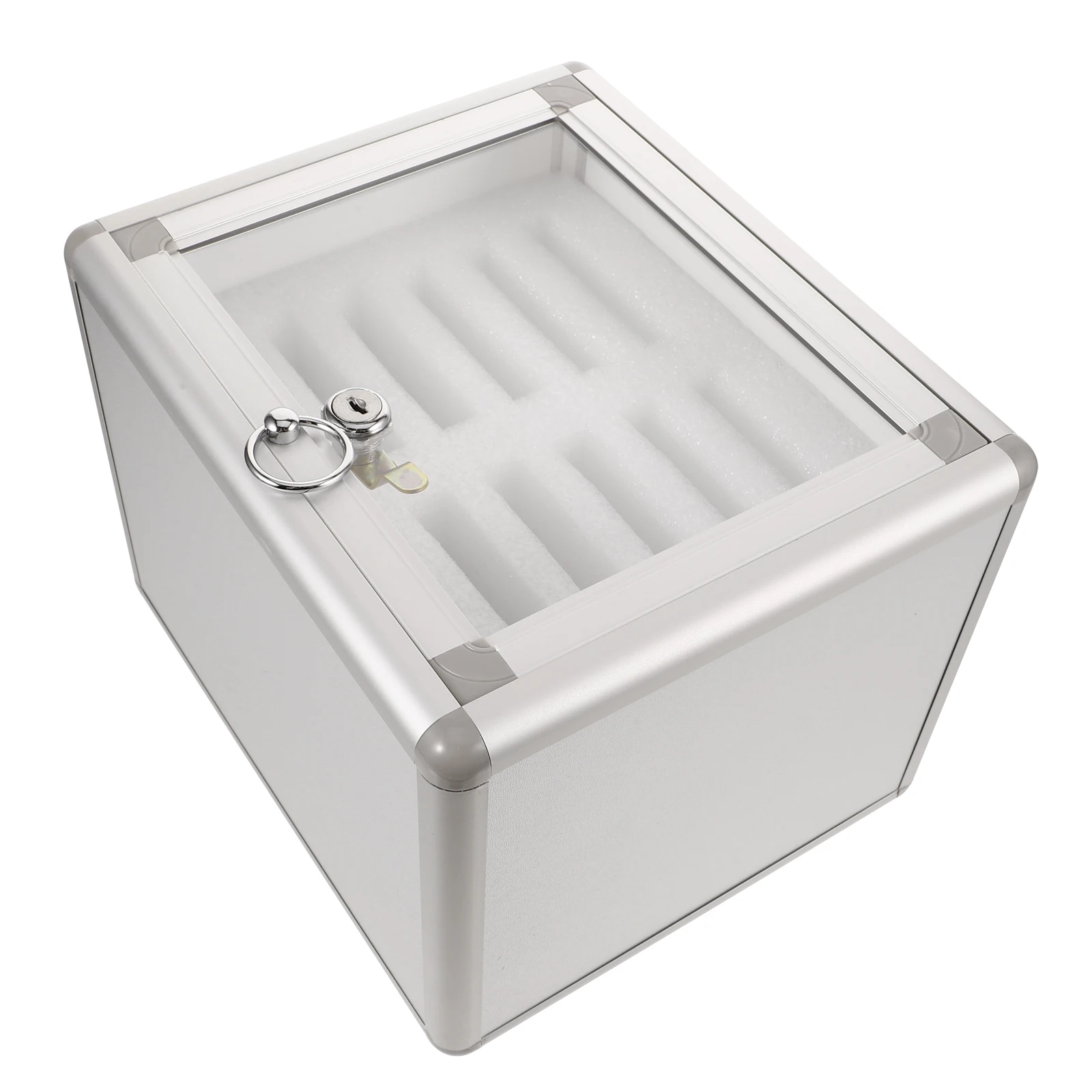 صندوق تخزين متنقل معدني صندوق قفل الهاتف الخليوي منظم متعدد الفتحات لخزانة الهاتف في الفصل الدراسي والمكتب #5