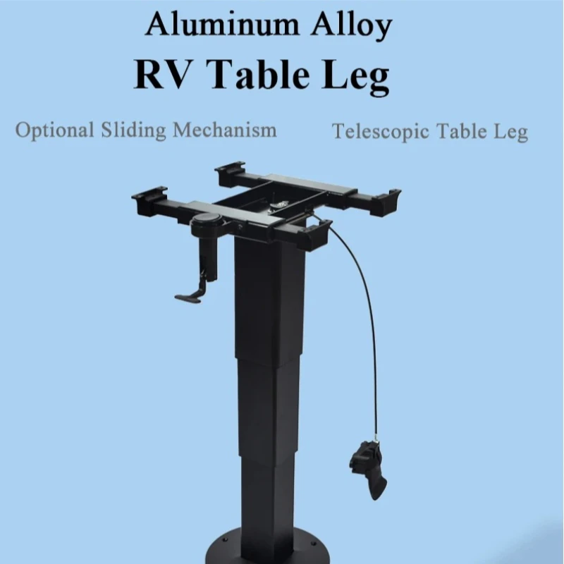 Pneumatic Lifting RV Table Leg, 4‑Way Sliding 3‑Section Adjustable Table Stand for Camper Tatami Modification Accessory