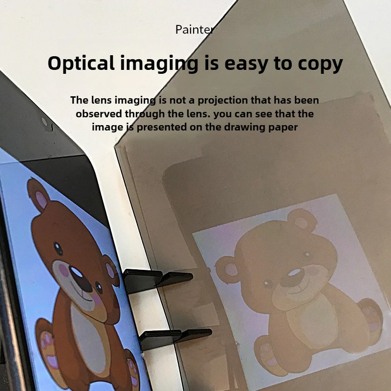 Przenośna tablica kreślarska do projekcji optycznej Narzędzie do szkicowania kompatybilne ze smartfonami Tablety Rysowanie Zabawka edukacyjna dla dzieci
