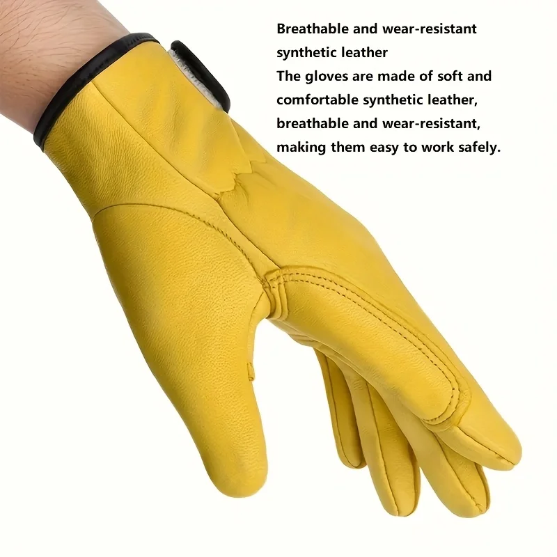1 Pair Multipurpose Work Gloves for Gardening Sports Motorcycles Driving Welding Soft Material Elastic Fit