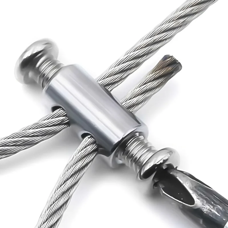 10x Copper Wire Rope Locking Bolt Adjustable Cable Clamp Fastener Lock Gripper for Motorcycle Throttle Brake Cable Stopper Parts
