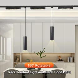 Led Ceiling Pendant Lamps Fixture Led Ceiling Hanging Lamp110/220V Track Light for Living Room Kitchen Bedroom Ceiling Lamps