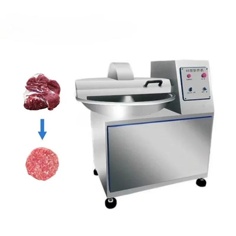Commercial High Speed Meat Emulsifying Cutter Meatball Sausage Stuffing Chopper