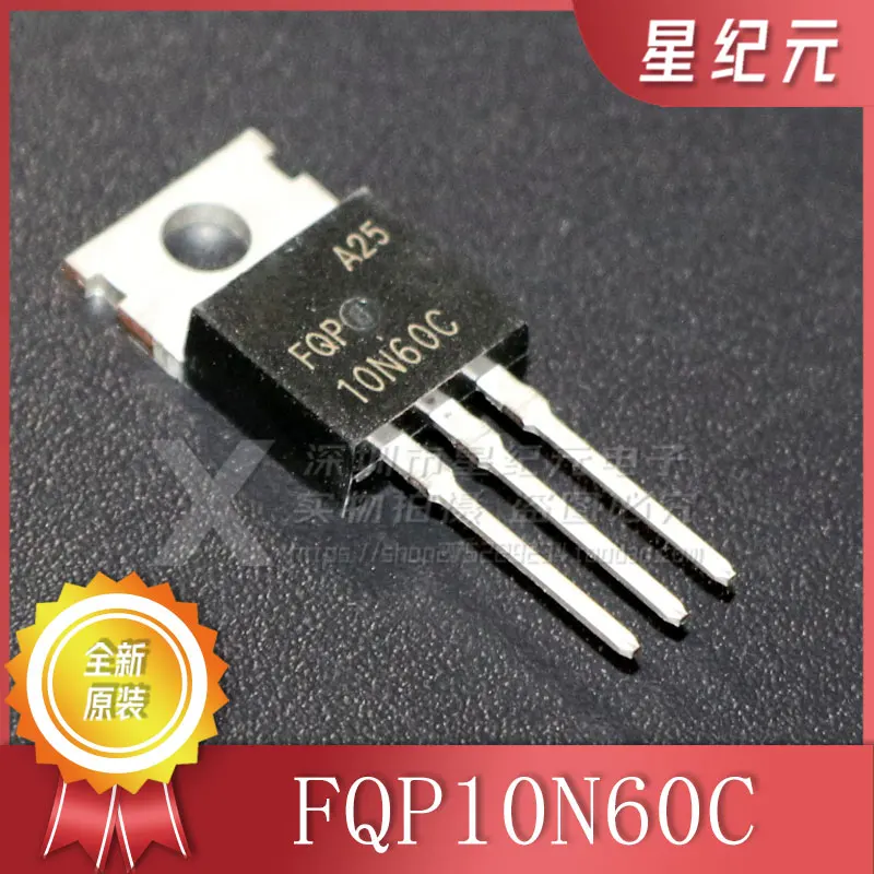 1 Piece  Brand-new Original New FQP10N60C 10N60 In-line TO-220 600V 10A N-Channel MOS FET IN STOCK