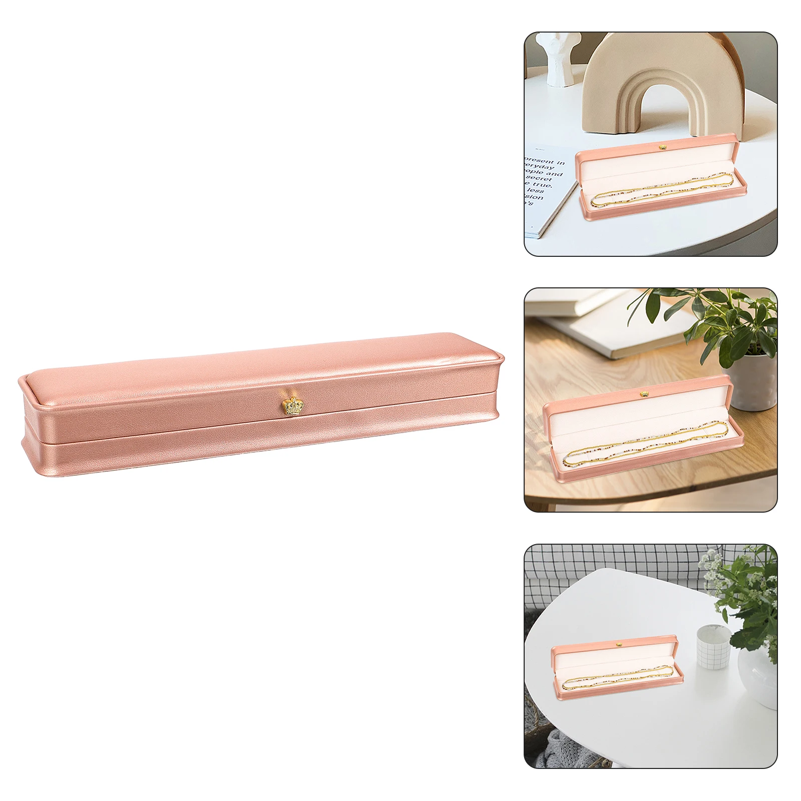 

Jewelry Box For Necklace Storage Display Bracelet Organizer Case Elegant Accessory Holder Packaging Container Storage