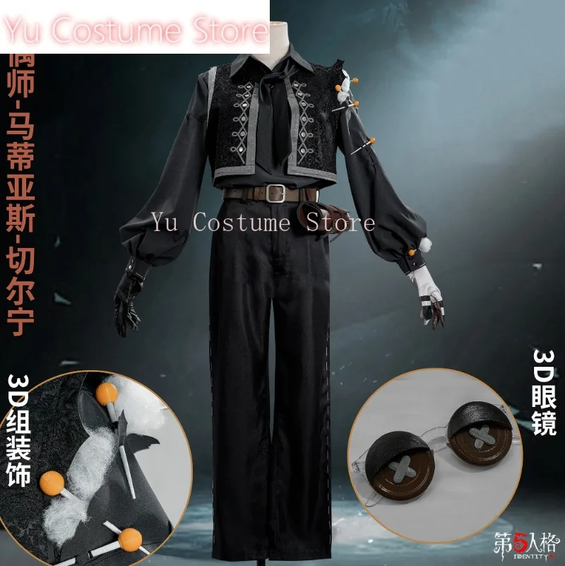 Yu Costume Identity V Matthias Czernin Puppeteer Game Suit Handsome Uniform Cosplay Costume Halloween Party Role Play Outfit Men