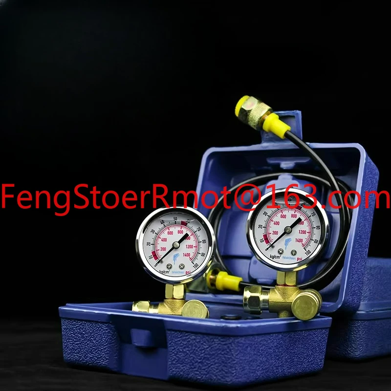 Excavator Shuishan, Engineer Hydraulic Breaker Nitrogen Meter Test Nitrogen Pressure Gauge Gun Head Air Pressure Gauge