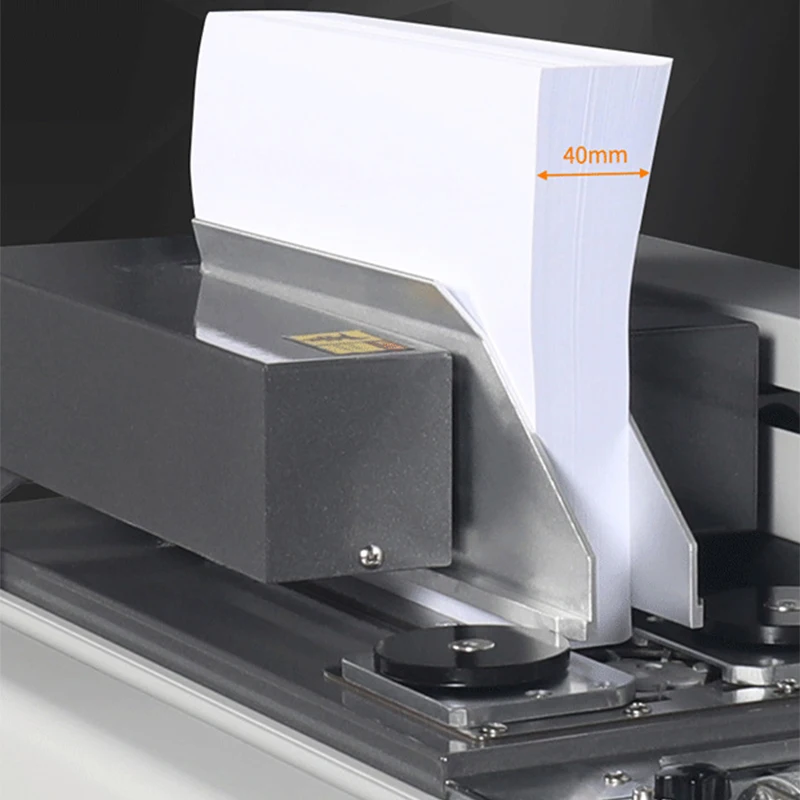 B40F Hot Melt Binding Machine, A4 Book Binding Machine, 40MM Binding Thickness, Automatic Temperature-Controlled Bin(Customized)