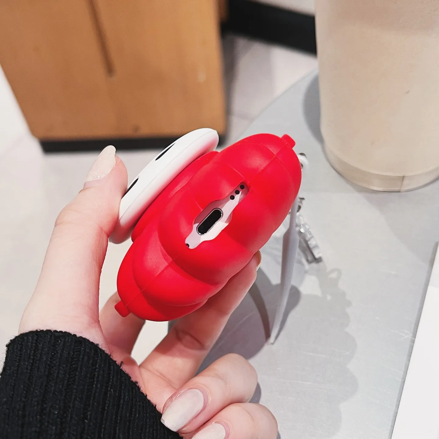 حافظة سماعة أذن هورنت هولو نايت سيلكسونج لأجهزة Airpods 4 3 2 1 AirPods Pro3 Pro2 Pro مع غطاء علبة شحن بحزام الحبل