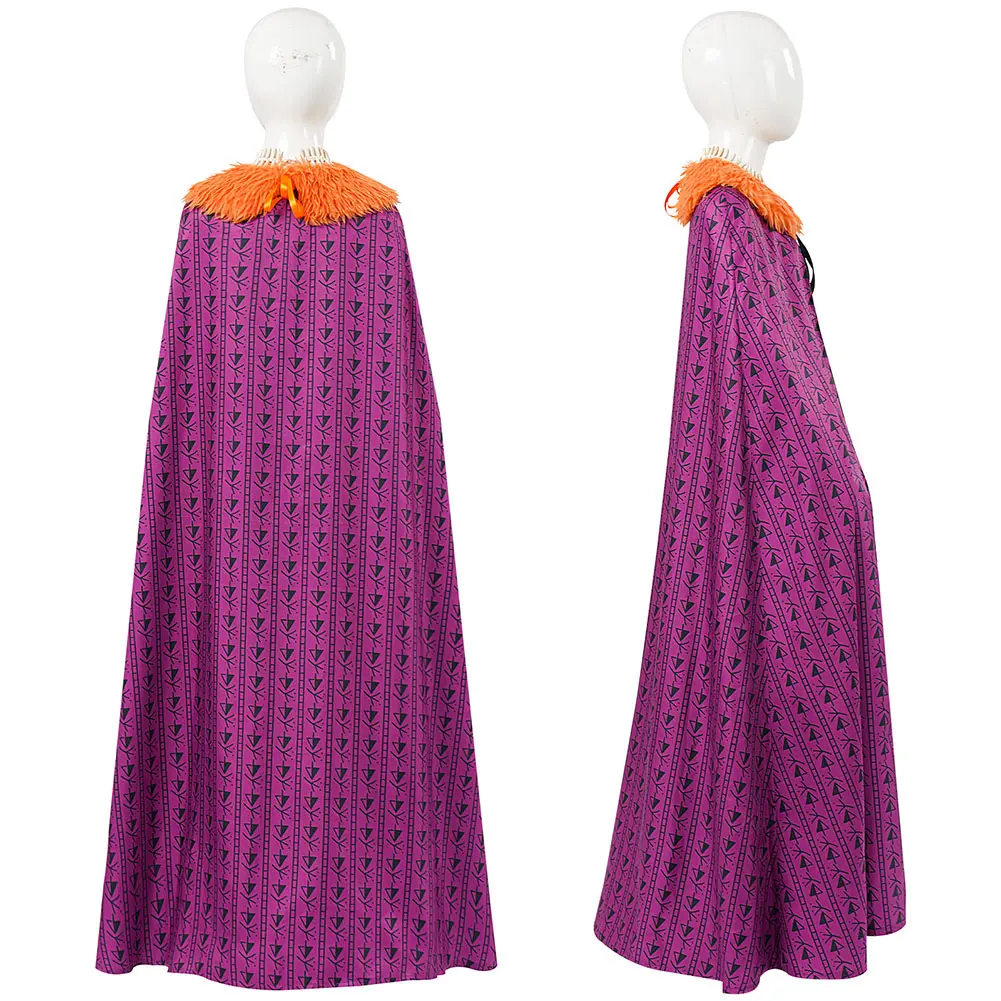 Disfraz de villano Matangi para niños, disfraz de princesa del océano de película de dibujos animados, vestido con capa, trajes con cinturón, traje de fiesta de Halloween para niños