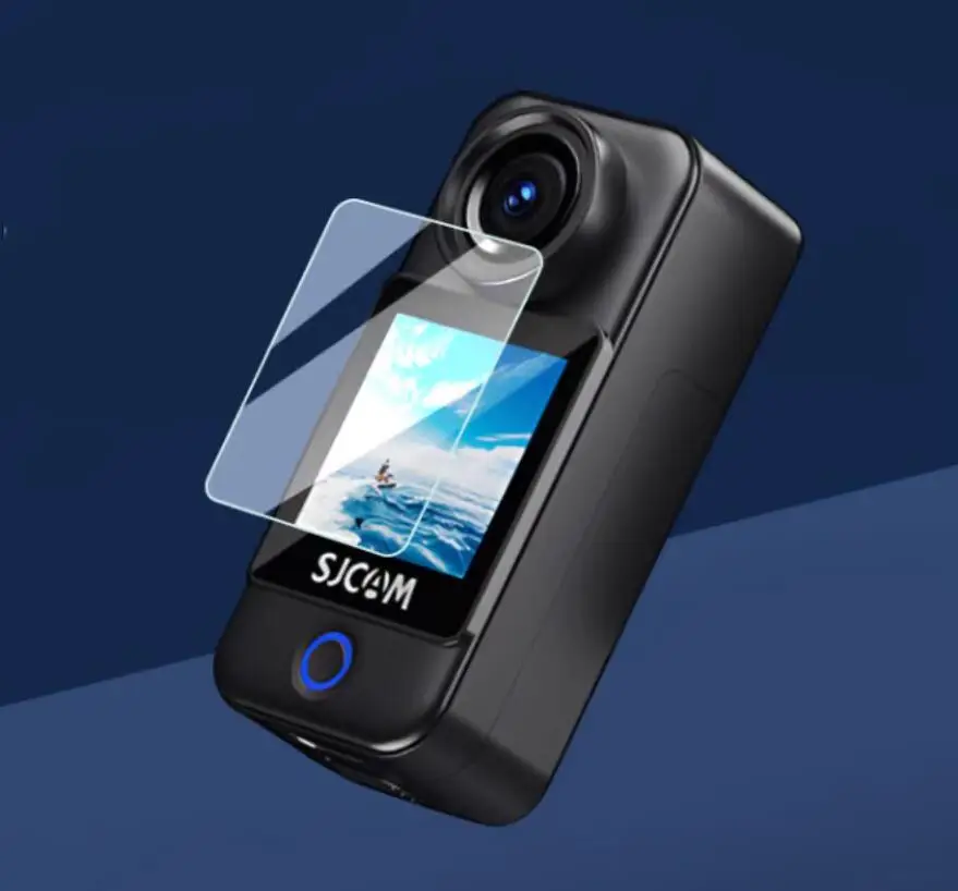 Sjcam c300用LCDスクリーンプロテクター,3個,クリア,ソフト,保護アクセサリー,4k,アクションカメラ用