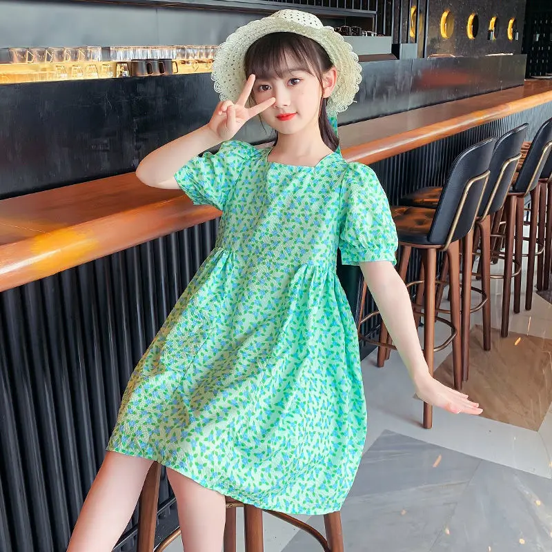 Girls Dresses 2025 Summer Kids Girl for Dress Cute Princess Party Clothes Teen Birthday Children Clothing Vestidos 6 8 10 12 Yea