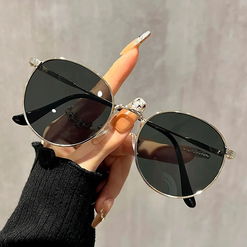 

3PCS Metal Sunglasses Anti-UV Women's Fashion Simple Beauty Sunglasses Unisex Travel Glasses Fashion Accessories Sunglasses