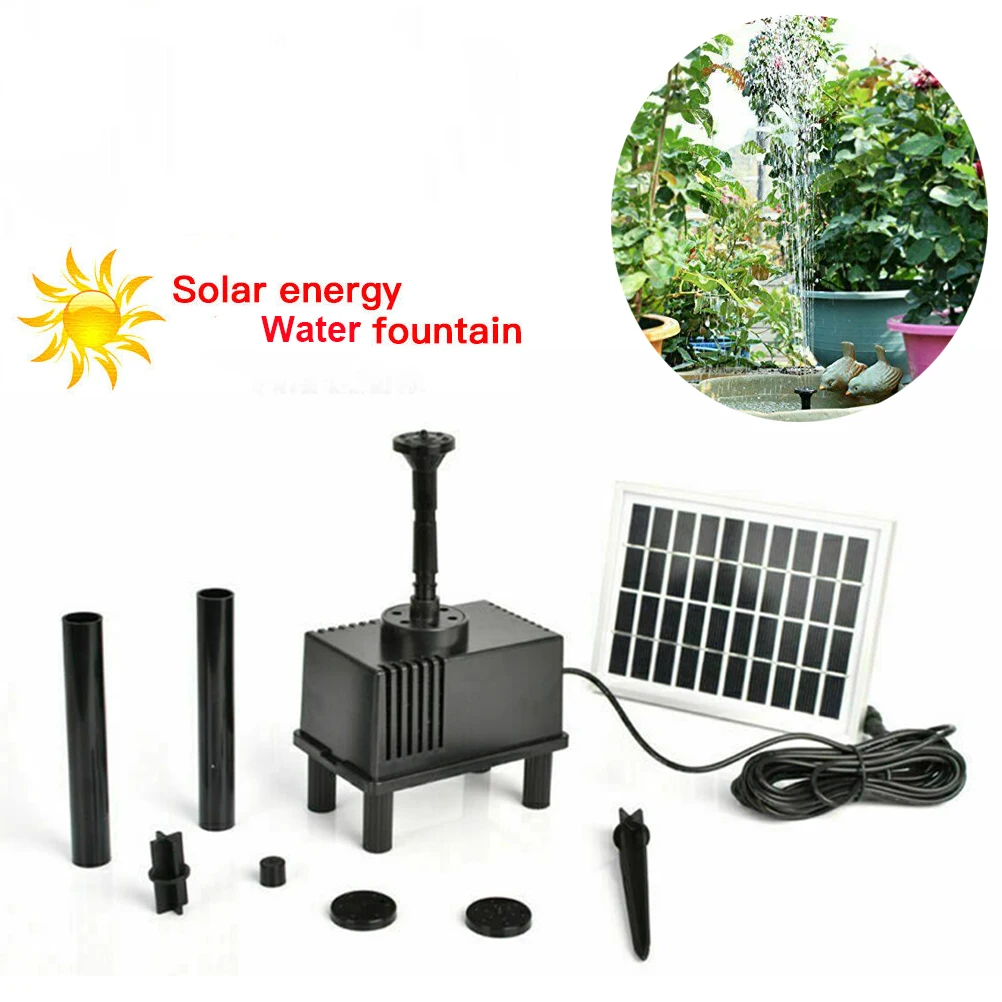 

Solar Water Pump 200L/h 80cm Max Height for Fountain Pond Bird Bath Fish Tank Garden Solar Powered Pumps Outdoor Fountains