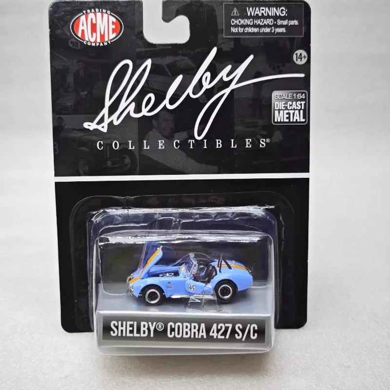 

ACME Diecast 1:64 Scale Shelby 427 S/C Alloy Simulation Car Model Static Collection Decorated Holiday Gifts Toys Souvenir Gift
