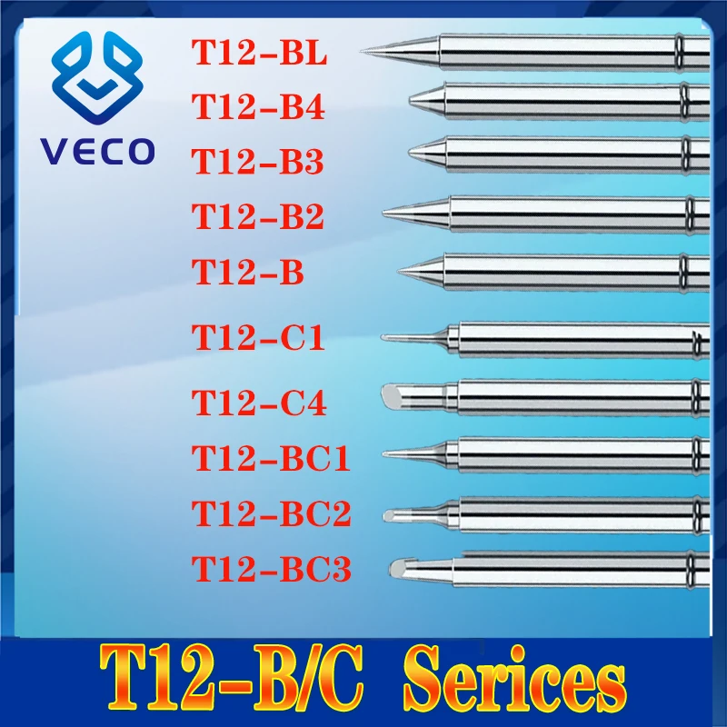 T12 Soldering Iron Spike Replacement Various models of Tip Electric Soldering Iron Tip T12- T12-B T12-B2 T12-B3 T12-BCF1 T12-C4