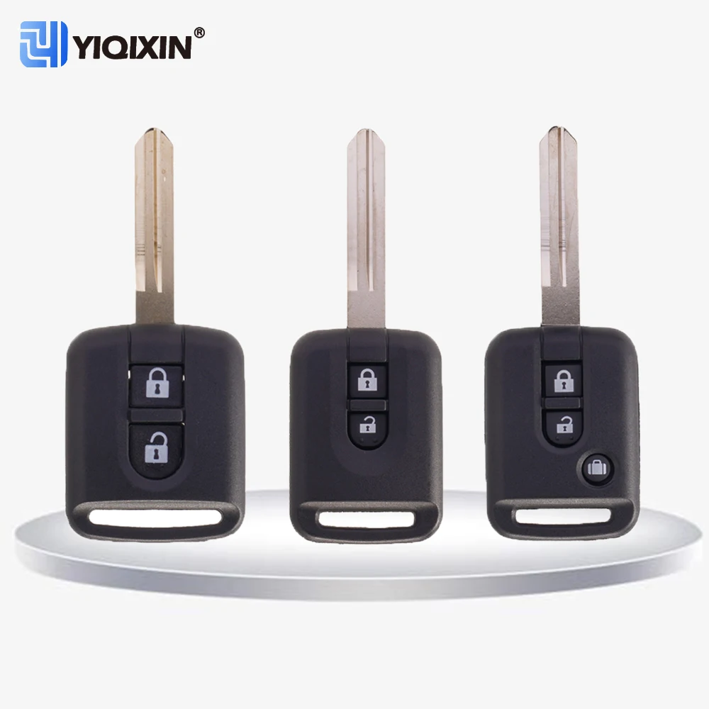 For Nissan Qashqai Navara Micra NV200 Patrol Y61 Micra 350Z Pathfinder Almera Note Primera Remote Car Key Shell Renault Maxity