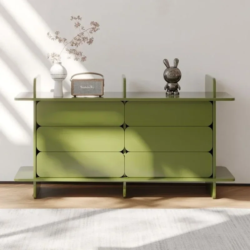 Italian light luxury door cabinet minimalist six chest cabinet bedroom simple locker bedroom TV cabinet simple luxury