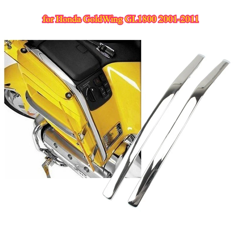 2pcs  Motorbike Fairing Bow Shaped Strake for Honda GoldWing GL1800 2001 2002 2003 2004 2005 2006 2007 2008 2009 2010 2011