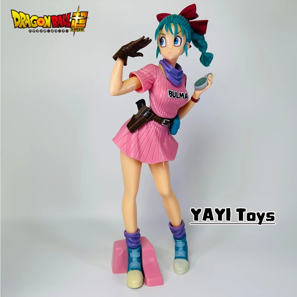 25cm Anime Dragon Ball Z Bulma Anime Figur PVC Actionfigur Niedliche Statue Modell Figurine Sammlerstück Puppen Spielzeug Geschenke – Detail 5