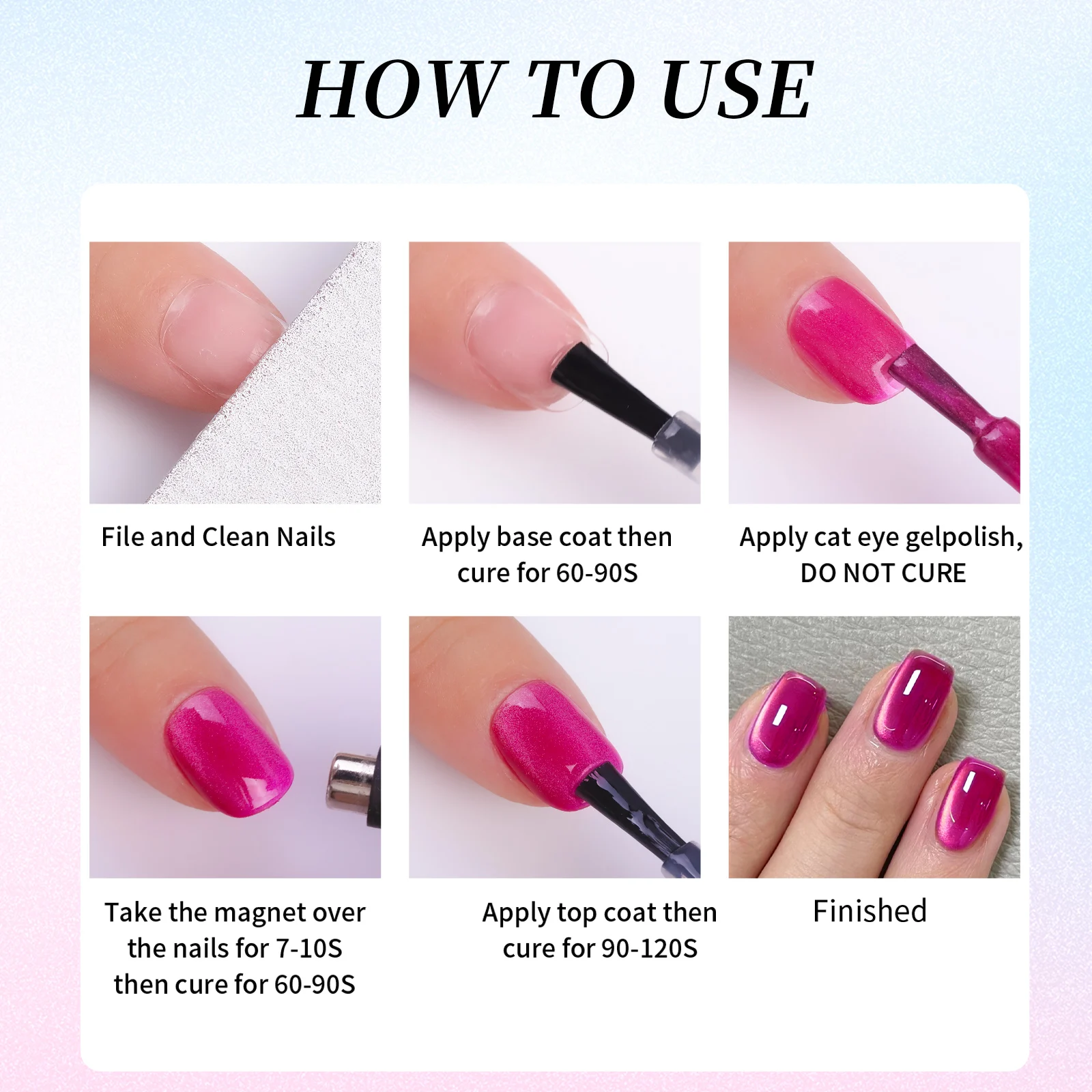 7.5ml cat eye magnetic gel nail polish jelly amber pink semi-permanent nail polish UV LED nail gel varnish polish nail supplies