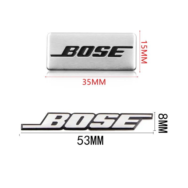 Harman Kardon BOSE Badge aluminum 3D car audio stickers For Mercedes Benz BMW Lexus Mazda Volvo Fiat Peugeot Jeep Opel Seat VW