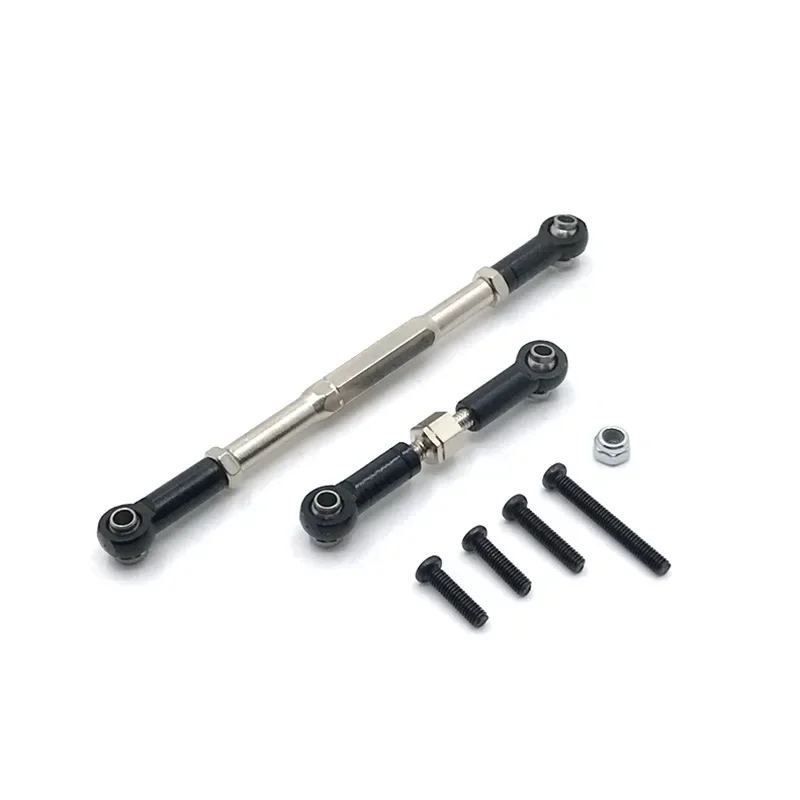 WPL C14 C24 B1 B14 B24 B16 B36 MN D90 MN99S Metal Adjustable Steering Link Servo Link Rod Steering Linkage RC Car Upgrade Parts