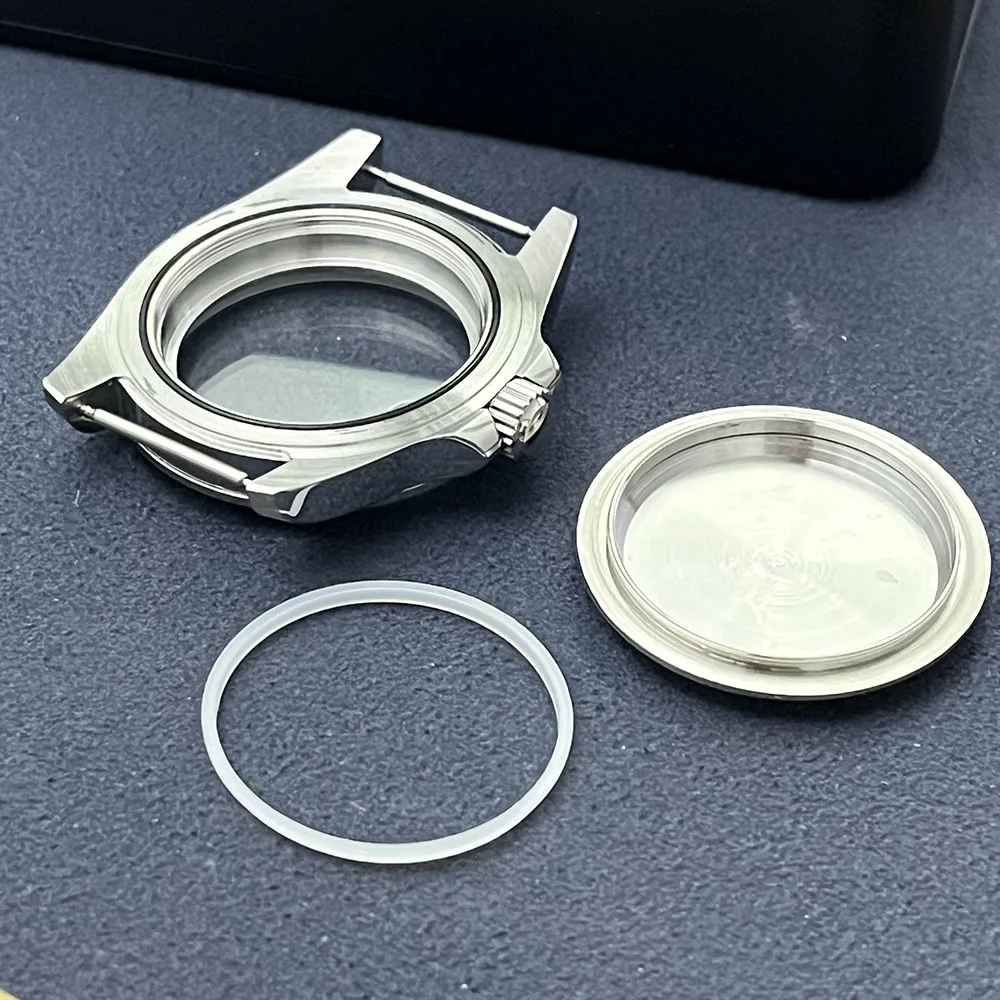 Cassa in acciaio inossidabile da 39 mm, cassa con lunetta fissa GMT 24 ore su 24, NH34, NH35, NH36 accessori per custodie sportive resistenti all'acqua