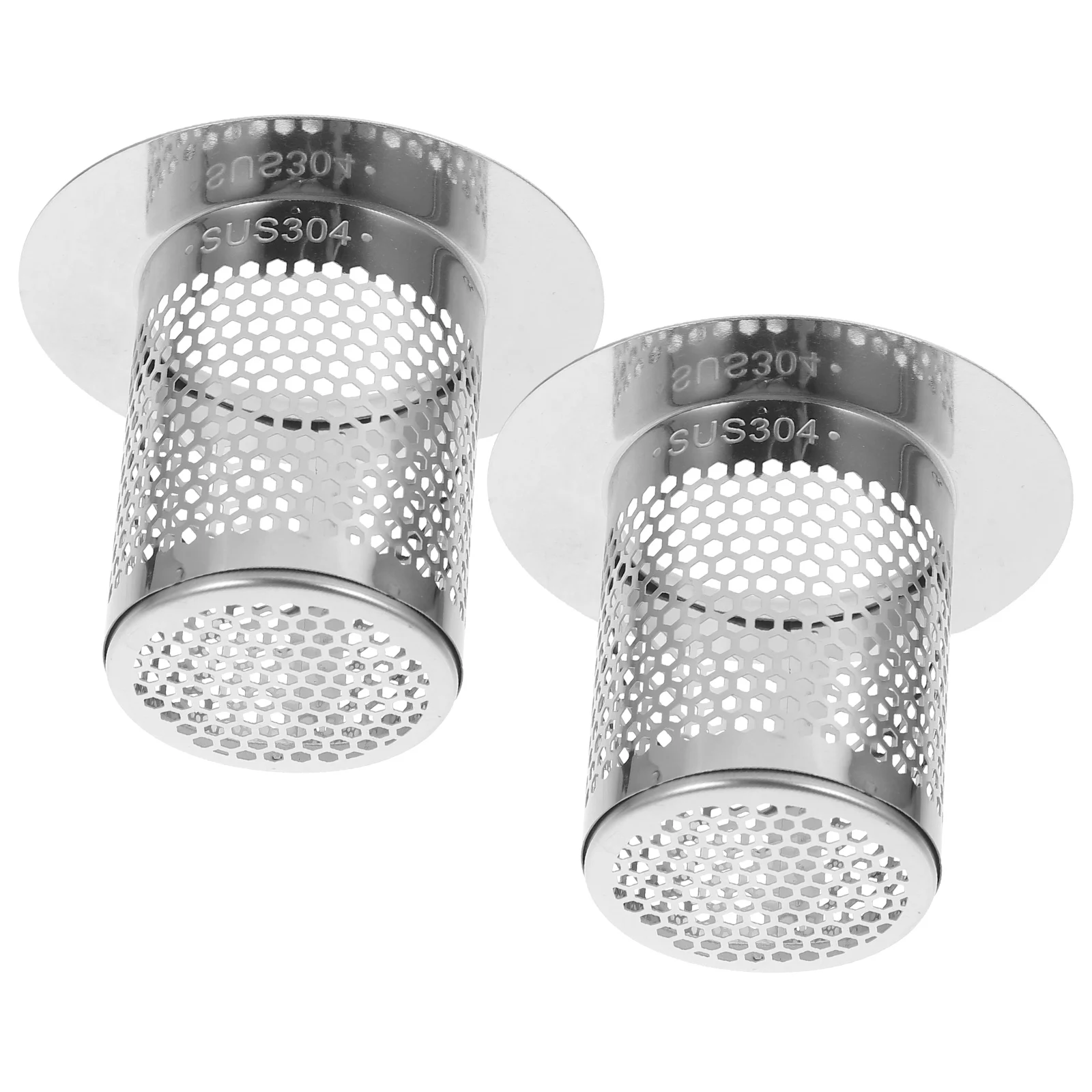 

2 шт. металлические сетчатые фильтры для слива, улавливающие волосы, из нержавеющей стали, для ванной и кухни