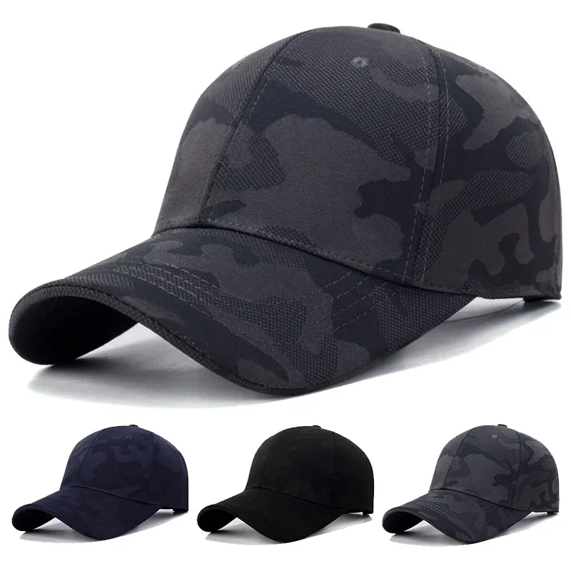 Unisex Einfache Camouflage-Baseballkappen für Frühling und Herbst, verstellbare Freizeithüte für den Außenbereich, Sonnenschutzhut, Sport-Golfkappe
