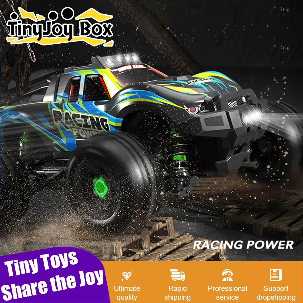 

2.4G 1/16 RC Car Remote-controlled Vehicle with 4WD High-speed Off-Road Racing Car Brushless Motor Truck Toys for Boys Kids Gift