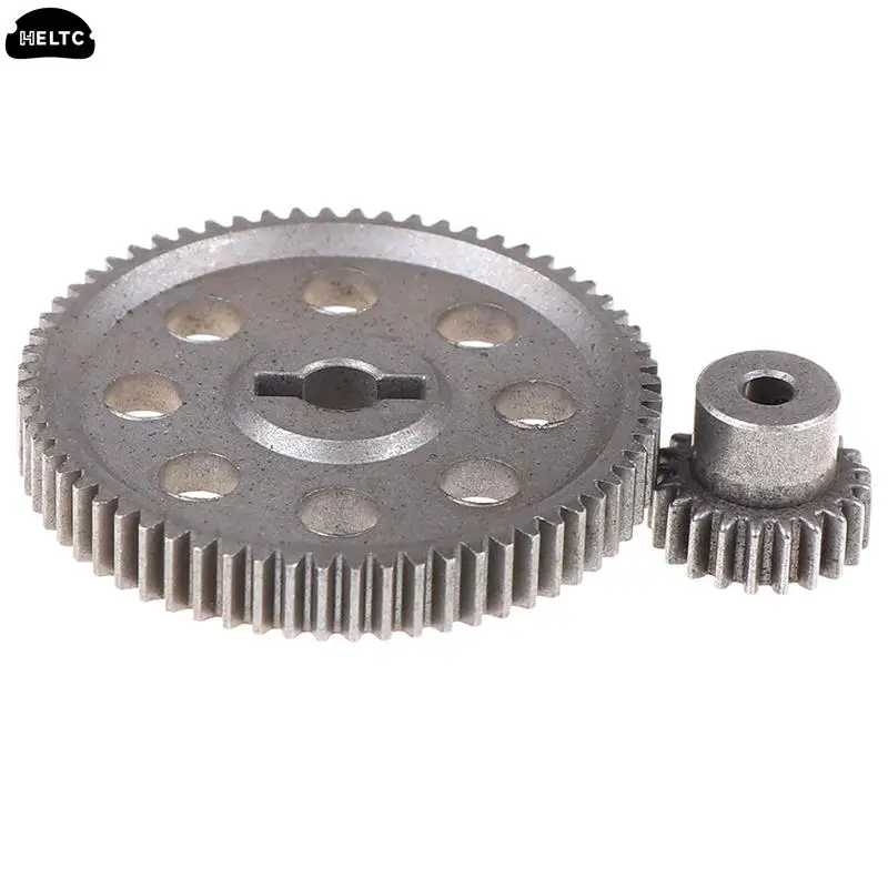 2Pcs (21T + 64T) 11184 & 11181 Differential Metal Main Gear 64T Motor Gear 21T Cap Omtrek 1/10 94170 Auto