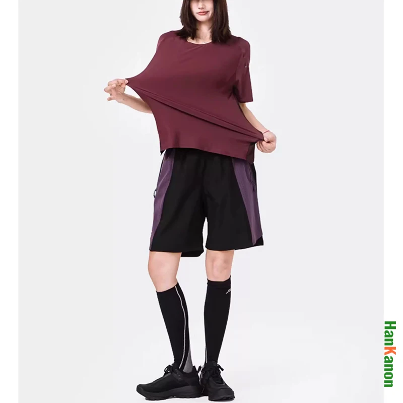 Unisex Second Skin Ultra-Light Seamless Bonded Quick-Dry T-Shirt High-Stretch Reflective Outdoor Performance Tee