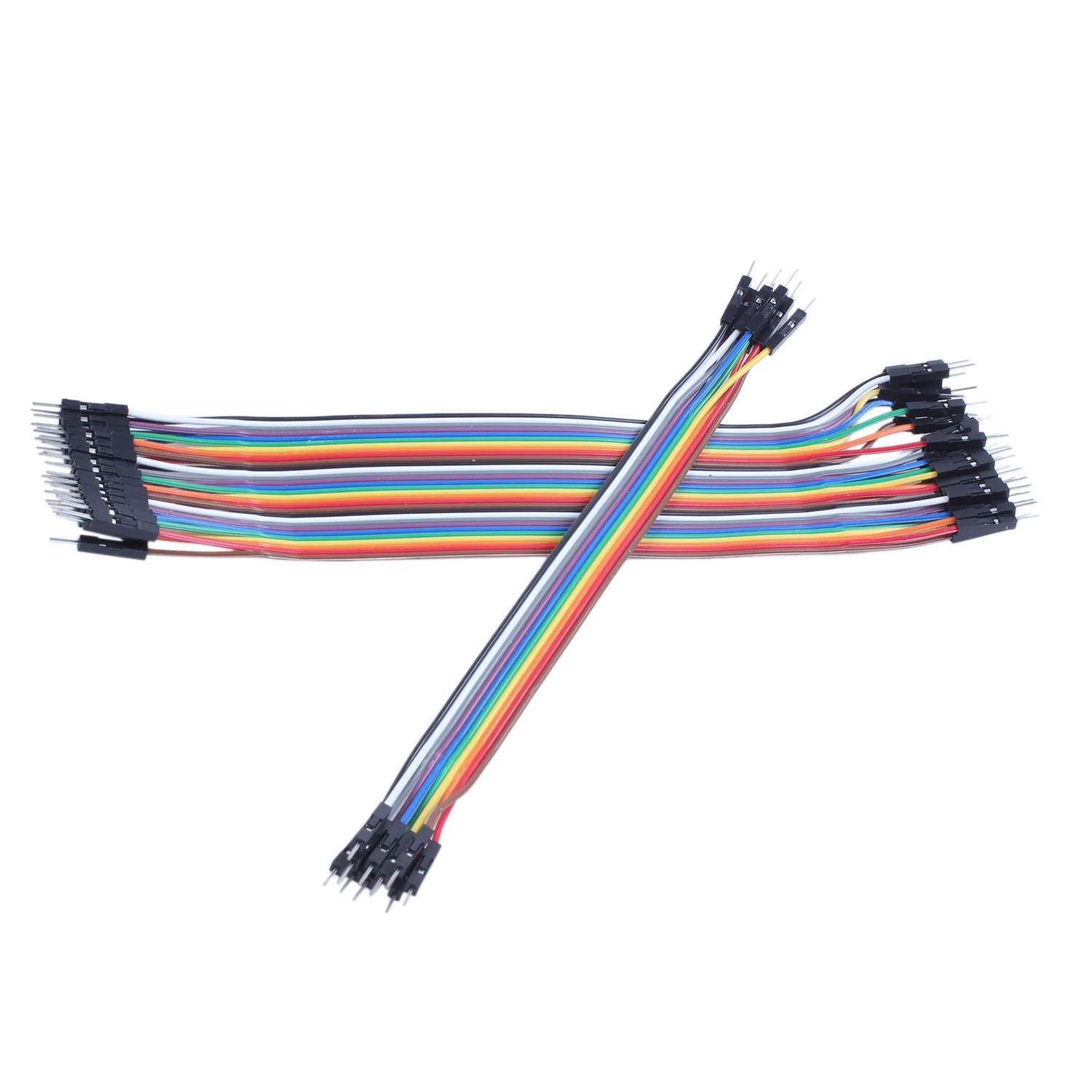 ETRT 40Pcs 20Cm 2.54Mm Male To Male Breadboard Jumper Wire Cable for