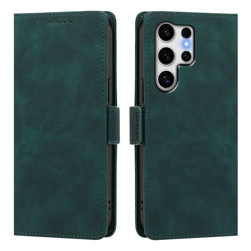 Leather Wallet Case For Samsung Galaxy S25 S24 S23 S22 S21 S20 Ultra Note 10 Plus 20 S25 Edge S24 S 23 21 FE Funda