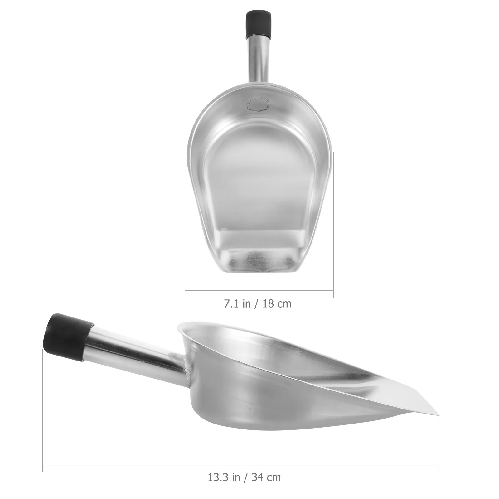 Heavy Duty Dustpan Stainless Steel Scooper Small Metal Hand Dusters for Cleaning Household Dustpans