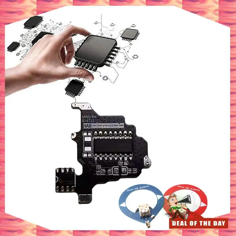จัดส่งตลอด 24 ชั่วโมงสําหรับ Quansheng K5/K6 SI4732 การปรับเปลี่ยนโมดูล + 2Xdonut เสาอากาศคลื่นวิทยุคลื่นสั้นโมดูล Intercom การปรับเปลี่ยน Mod