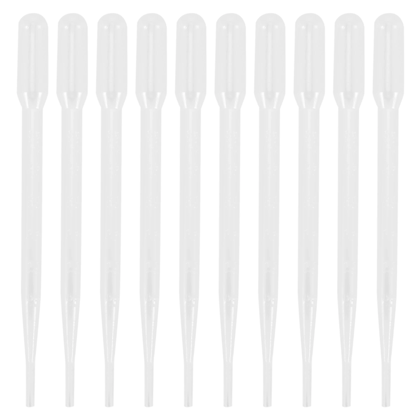 A75K 10pcs 3ML Disposable Plastic Eye Dropper Set Transfer Graduated Pipettes